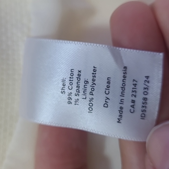 Talbots Greenwich Pant Wide Ankle Belted Twill Pants Size 12p - Picture 7 of 9